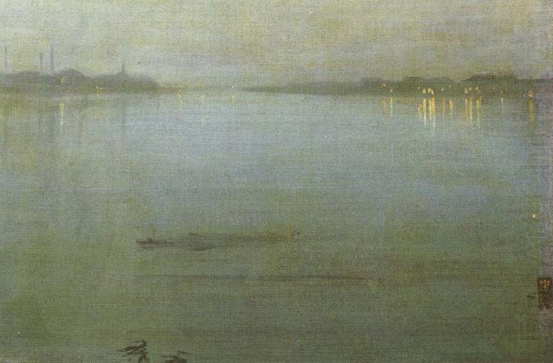 Nocturne inblauw and silver of the lights of Cremorne, James Abbott Mcneill Whistler